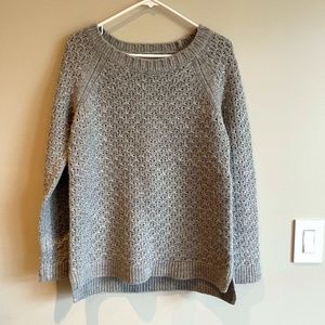 Banana Republic Hi/Low boat neck gray sweater (Size M)